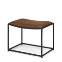 Mercana Taniel 23.3" x 16" x 17.5" Leather Stool