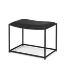 Mercana Taniel 23.3" x 16" x 17.5" Leather Stool