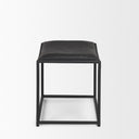 Mercana Taniel 23.3" x 16" x 17.5" Leather Stool
