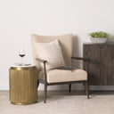 Mercana Satima 16" x 16" x 22.3" Metal Side Table