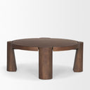 Mercana Tammar 39.5" x 39.5" x 15" Solid Wood Coffee Table