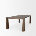 Mercana Tammar 84" x 45.5" x 30" Solid Wood Dining Table