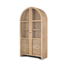 Mercana Suri 42" x 18" x 80" Solid Wood Display Cabinet