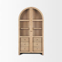 Mercana Suri 42" x 18" x 80" Solid Wood Display Cabinet