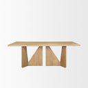 Mercana Tarro 84" x 42" x 30" Solid Wood Dining Table