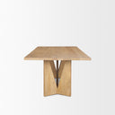 Mercana Tarro 84" x 42" x 30" Solid Wood Dining Table