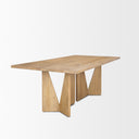 Mercana Tarro 84" x 42" x 30" Solid Wood Dining Table