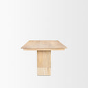 Mercana Shivon 94" x 42" x 30" Solid Wood Dining Table
