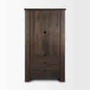 Mercana Wallen 40" x 20" x 70" Solid Wood Storage Cabinet