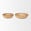 Mercana Wendell 12" x 3.3" x 12" Solid Wood Bowl