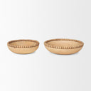 Mercana Wendell 12" x 3.3" x 12" Solid Wood Bowl