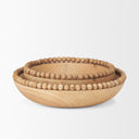 Mercana Wendell 12" x 3.3" x 12" Solid Wood Bowl