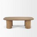 Mercana Tavi 55" x 31.5" x 16.5" Solid + Manufactured Wood Coffee Table
