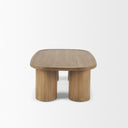 Mercana Tavi 55" x 31.5" x 16.5" Solid + Manufactured Wood Coffee Table