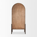 Mercana Teva 39" x 19" x 84" Solid + Manufactured Wood Display Cabinet