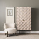 Mercana Excelsior 36.2" x 18.3" x 66" Solid Wood Storage Cabinet