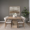 Mercana Shivon 94" x 42" x 30" Solid Wood Dining Table