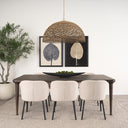 Mercana Suvan 84" x 42" x 30" Solid Wood Dining Table