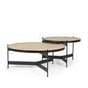 Mercana Wade 56" x 32" x 13.5" Metal,Stone Coffee Table