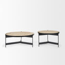 Mercana Wade 56" x 32" x 13.5" Metal,Stone Coffee Table