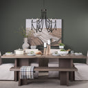 Mercana Selma 37.8" x 33.3" x 96.9" Metal Chandelier