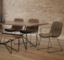 Mercana Sawyer 23" x 25.3" x 32.8" Metal Dining Chair