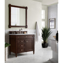 Burnished Mahogany / Carrara White - 3 Faucet Holes
