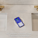 Pecan / Victorian Silver - 3 Faucet Holes