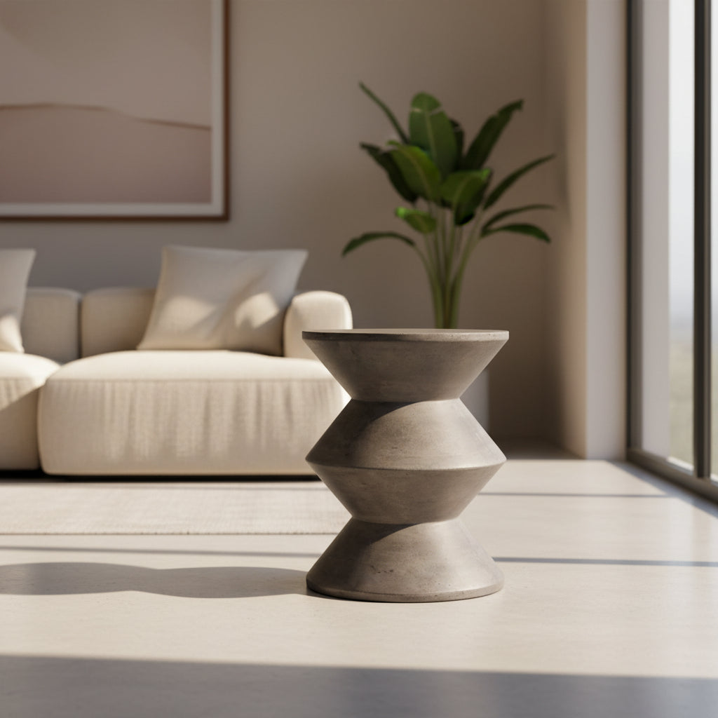 LH Home Concrete Inverted Side Table – Haum.com