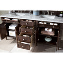 Burnished Mahogany / Carrara White - 3 Faucet Holes