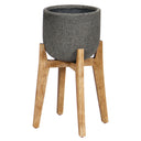 LH Home Patio Small Round Standing Pot