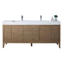 Whitewashed Walnut / Glossy White - 1 Faucet Hole