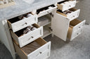 Bright White / Carrara White - 3 Faucet Holes
