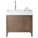 Whitewashed Walnut / Glossy White - 1 Faucet Hole