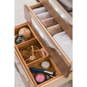 Latte Oak / Brushed Nickel / Glossy White - 1 Faucet Hole