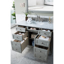 Urban Gray / Carrara White - 3 Faucet Holes