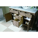 Whitewashed Walnut / Carrara White - 3 Faucet Holes