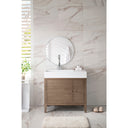 Whitewashed Walnut / Glossy White - 1 Faucet Hole