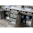 Urban Gray / Carrara White - 3 Faucet Holes