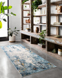 Denim / Ivory / 2'-8" x 13'