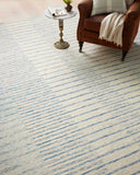 Ivory / Denim / 3'-6" x 5'-6"