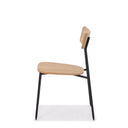 LH Home Colton Dining Chair Natural Wood Seat