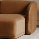 Tan Faux Mohair / Left