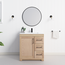 Chester 30" Solid-Wood Vanity with Quartz Countertop