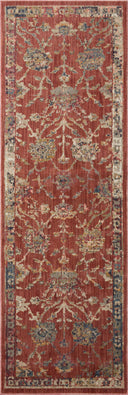 Red / Multi / 3'-7" x 5'-7"