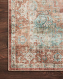 Terracotta / Aqua / 3'-6" x 5'-6"