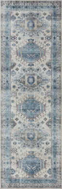 Ivory / Ocean / 3'-6" x 5'-6"