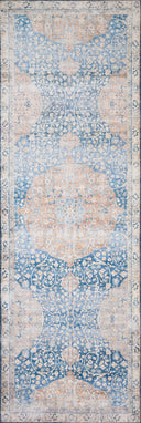 Blue / Tangerine / 3'-6" x 5'-6"