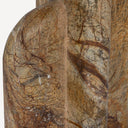 Hand Polished Natural / Brown stone / Glass