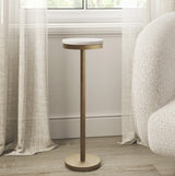 Antique Brass / White Marble